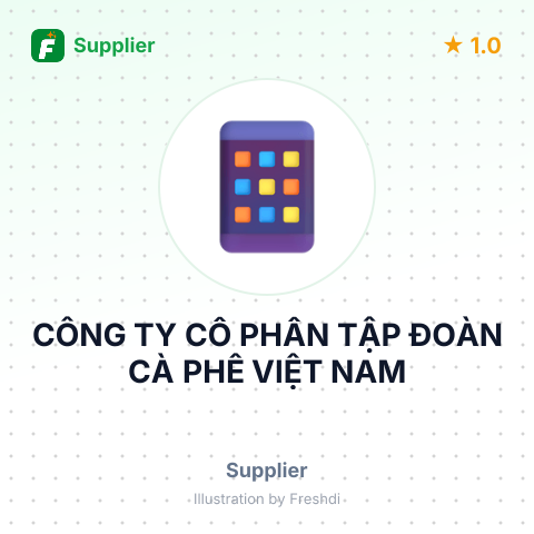 CÔNG TY CỔ PHẦN TẬP ĐOÀN CÀ PHÊ VIỆT NAM – summary card, no photo uploaded yet