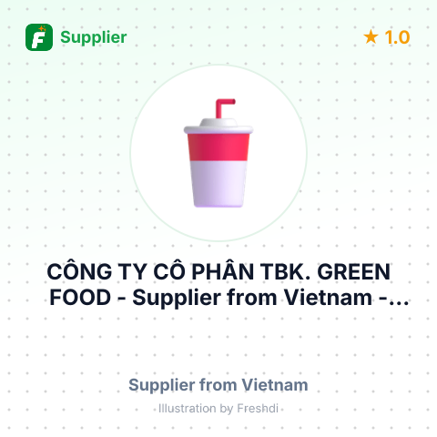 CÔNG TY CỔ PHẦN TBK. GREEN FOOD – summary card, no photo uploaded yet