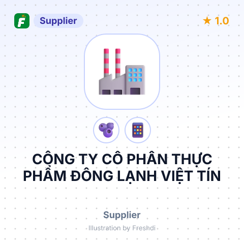 CÔNG TY CỔ PHẦN THỰC PHẨM ĐÔNG LẠNH VIỆT TÍN – summary card, no photo uploaded yet