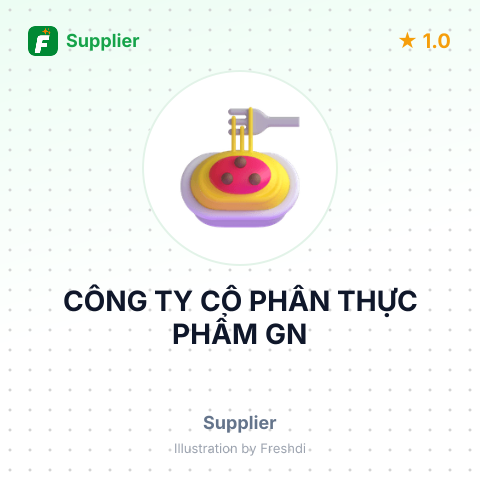 CÔNG TY CỔ PHẦN THỰC PHẨM GN – summary card, no photo uploaded yet