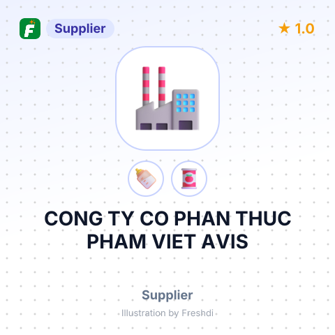 CONG TY CO PHAN THUC PHAM VIET AVIS – summary card, no photo uploaded yet
