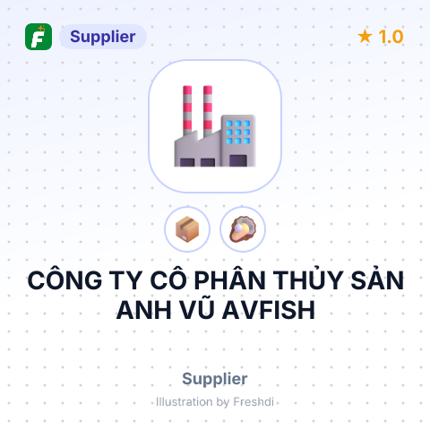 CÔNG TY CỔ PHẦN THỦY SẢN ANH VŨ AVFISH – summary card, no photo uploaded yet