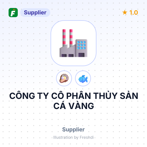 CÔNG TY CỔ PHẦN THỦY SẢN CÁ VÀNG – summary card, no photo uploaded yet