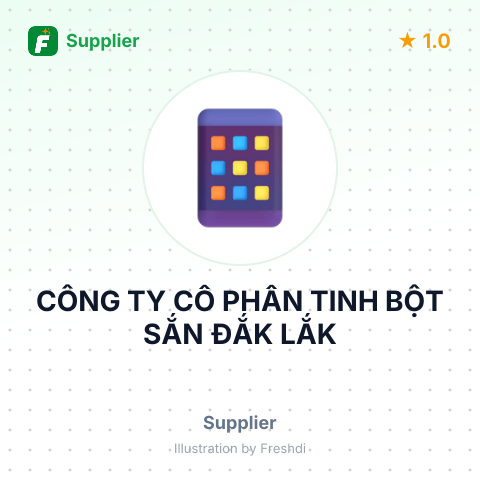 CÔNG TY CỔ PHẦN TINH BỘT SẮN ĐẮK LẮK – summary card, no photo uploaded yet