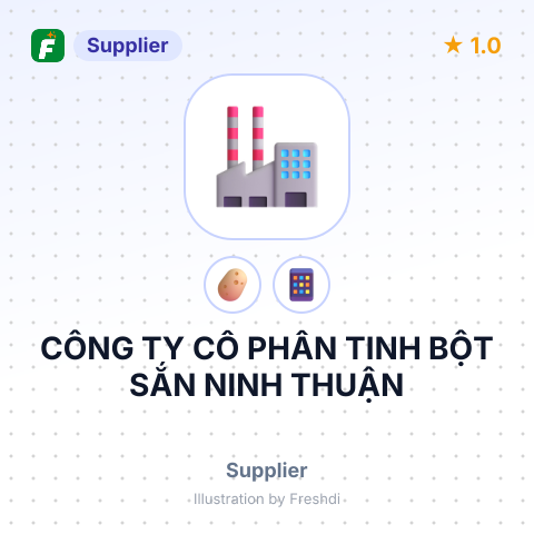CÔNG TY CỔ PHẦN TINH BỘT SẮN NINH THUẬN – summary card, no photo uploaded yet