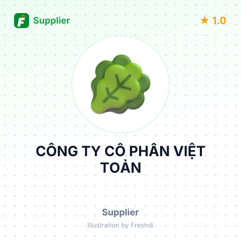 CÔNG TY CỔ PHẦN VIỆT TOẢN – summary card, no photo uploaded yet