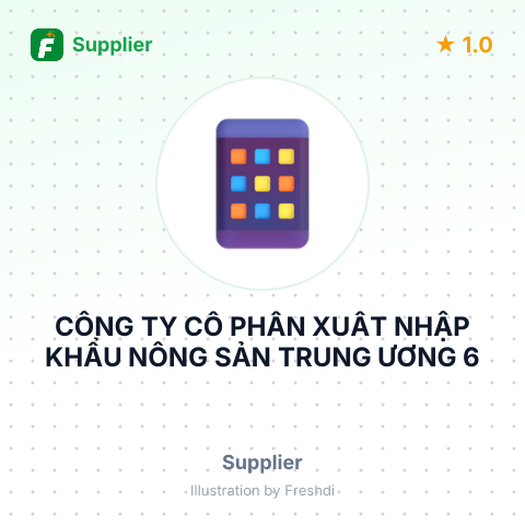 CÔNG TY CỔ PHẦN XUẤT NHẬP KHẨU NÔNG SẢN TRUNG ƯƠNG 6 – summary card, no photo uploaded yet
