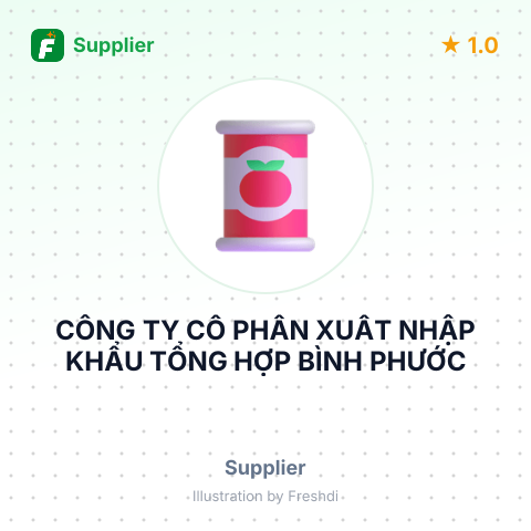 CÔNG TY CỔ PHẦN XUẤT NHẬP KHẨU TỔNG HỢP BÌNH PHƯỚC – summary card, no photo uploaded yet