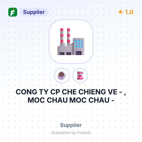 CONG TY CP CHE CHIENG VE - , MOC CHAU MOC CHAU - – summary card, no photo uploaded yet