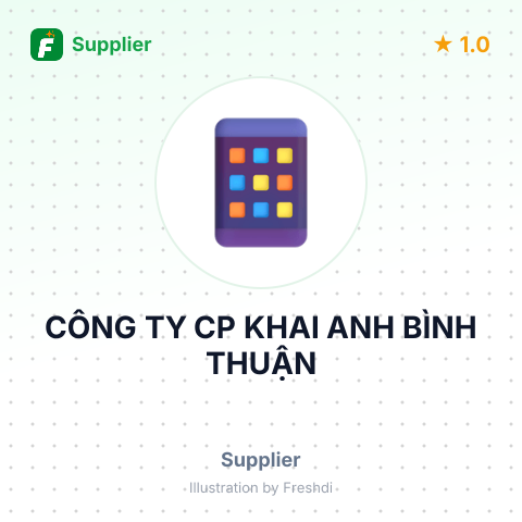 CÔNG TY CP KHAI ANH BÌNH THUẬN – summary card, no photo uploaded yet