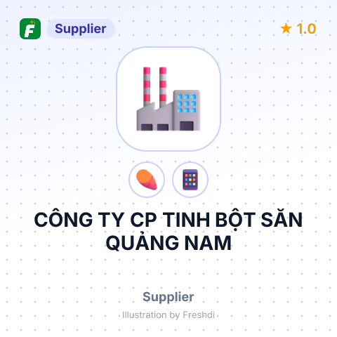 CÔNG TY CP TINH BỘT SẮN QUẢNG NAM – summary card, no photo uploaded yet