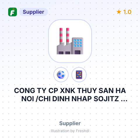 CONG TY CP XNK THUY SAN HA NOI /CHI DINH NHAP SOJITZ FOODS CORPORATION – summary card, no photo uploaded yet