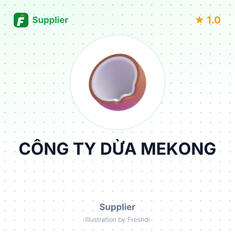 CÔNG TY DỪA MEKONG – summary card, no photo uploaded yet