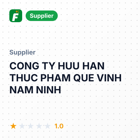 CONG TY HUU HAN THUC PHAM QUE VINH NAM NINH – summary card, no photo uploaded yet