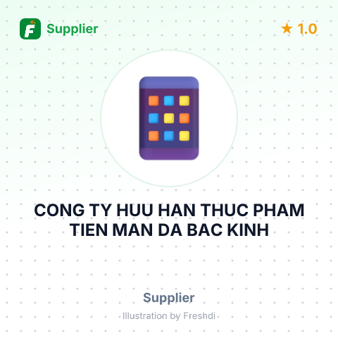 CONG TY HUU HAN THUC PHAM TIEN MAN DA BAC KINH – summary card, no photo uploaded yet