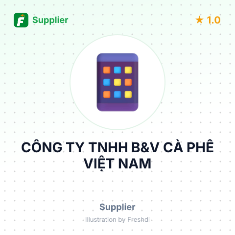 CÔNG TY TNHH B&V CÀ PHÊ VIỆT NAM – summary card, no photo uploaded yet