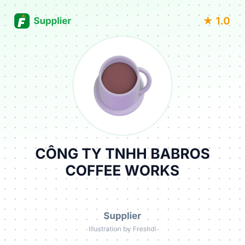 CÔNG TY TNHH BABROS COFFEE WORKS – summary card, no photo uploaded yet