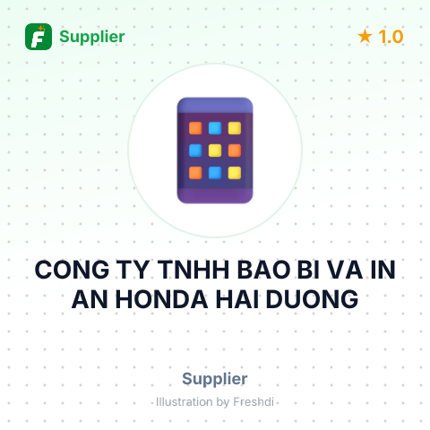 CONG TY TNHH BAO BI VA IN AN HONDA HAI DUONG – summary card, no photo uploaded yet