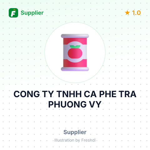 CONG TY TNHH CA PHE TRA PHUONG VY – summary card, no photo uploaded yet