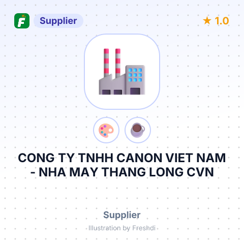 CONG TY TNHH CANON VIET NAM - NHA MAY THANG LONG CVN – summary card, no photo uploaded yet
