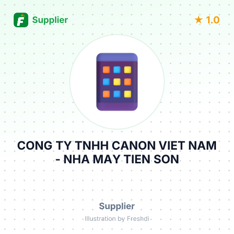 CONG TY TNHH CANON VIET NAM - NHA MAY TIEN SON – summary card, no photo uploaded yet