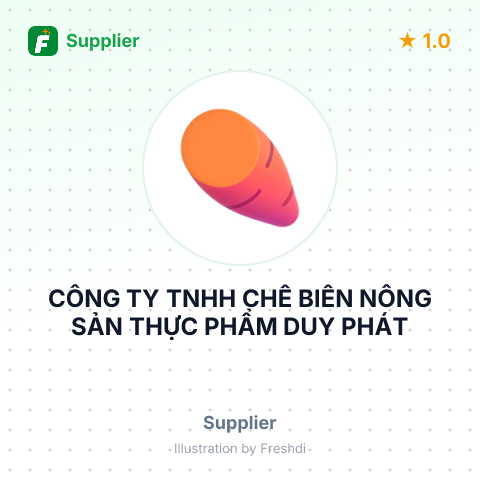 CÔNG TY TNHH CHẾ BIẾN NÔNG SẢN THỰC PHẨM DUY PHÁT – summary card, no photo uploaded yet