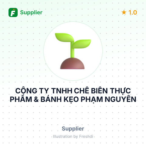 CÔNG TY TNHH CHẾ BIẾN THỰC PHẨM & BÁNH KẸO PHẠM NGUYÊN – summary card, no photo uploaded yet