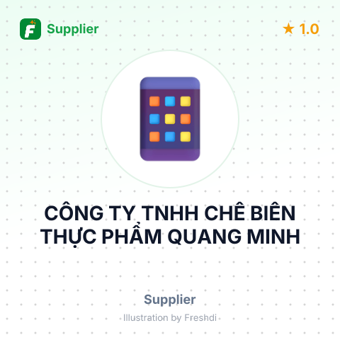 CÔNG TY TNHH CHẾ BIẾN THỰC PHẨM QUANG MINH – summary card, no photo uploaded yet