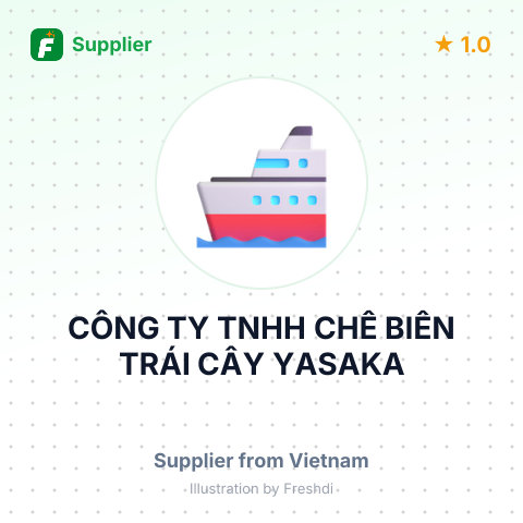 CÔNG TY TNHH CHẾ BIẾN TRÁI CÂY YASAKA – summary card, no photo uploaded yet