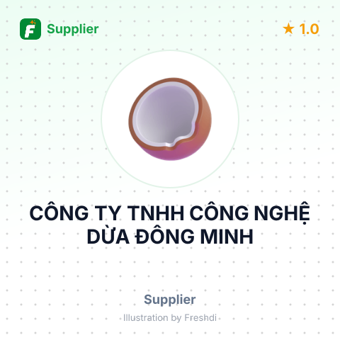 CÔNG TY TNHH CÔNG NGHỆ DỪA ĐÔNG MINH – summary card, no photo uploaded yet