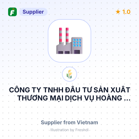 CÔNG TY TNHH ĐẦU TƯ SẢN XUẤT THƯƠNG MẠI DỊCH VỤ HOÀNG THĂNG – summary card, no photo uploaded yet