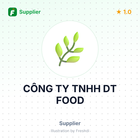 CÔNG TY TNHH DT FOOD – summary card, no photo uploaded yet