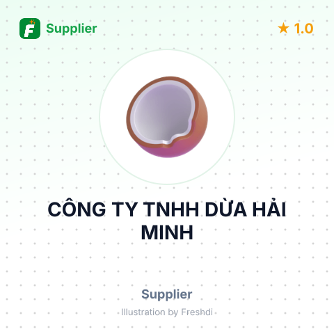 CÔNG TY TNHH DỪA HẢI MINH – summary card, no photo uploaded yet