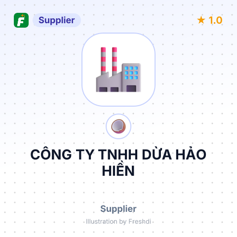 CÔNG TY TNHH DỪA HẢO HIỀN – summary card, no photo uploaded yet