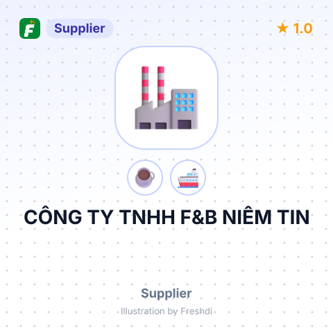 CÔNG TY TNHH F&B NIỀM TIN – summary card, no photo uploaded yet