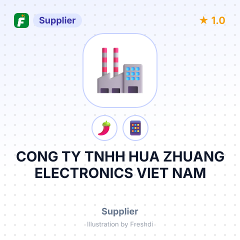 CONG TY TNHH HUA ZHUANG ELECTRONICS VIET NAM – summary card, no photo uploaded yet
