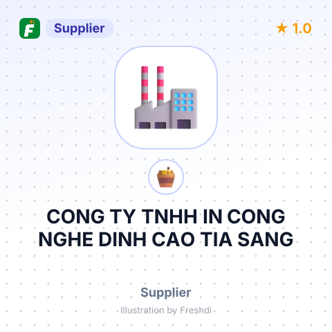 CONG TY TNHH IN CONG NGHE DINH CAO TIA SANG – summary card, no photo uploaded yet