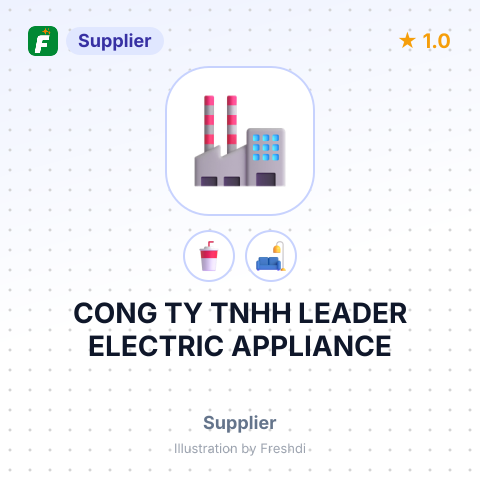 CONG TY TNHH LEADER ELECTRIC APPLIANCE – summary card, no photo uploaded yet