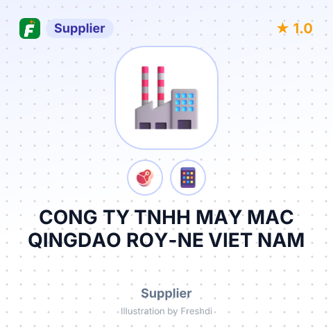 CONG TY TNHH MAY MAC QINGDAO ROY-NE VIET NAM – summary card, no photo uploaded yet