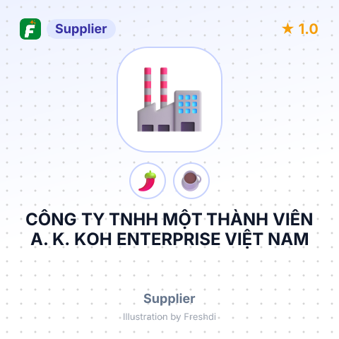 CÔNG TY TNHH MỘT THÀNH VIÊN A. K. KOH ENTERPRISE VIỆT NAM – summary card, no photo uploaded yet