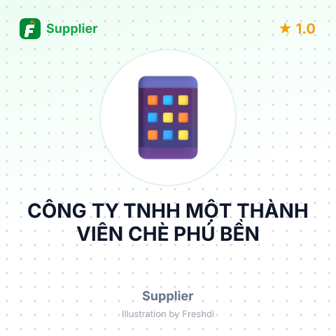CÔNG TY TNHH MỘT THÀNH VIÊN CHÈ PHÚ BỀN – summary card, no photo uploaded yet