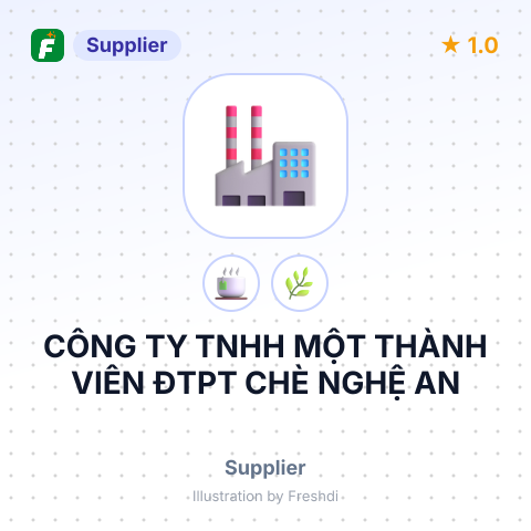 CÔNG TY TNHH MỘT THÀNH VIÊN ĐTPT CHÈ NGHỆ AN – summary card, no photo uploaded yet