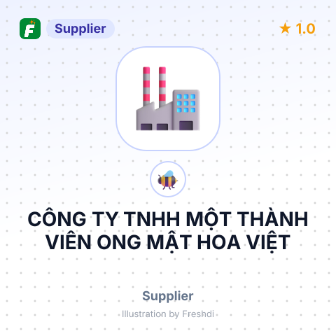 CÔNG TY TNHH MỘT THÀNH VIÊN ONG MẬT HOA VIỆT – summary card, no photo uploaded yet