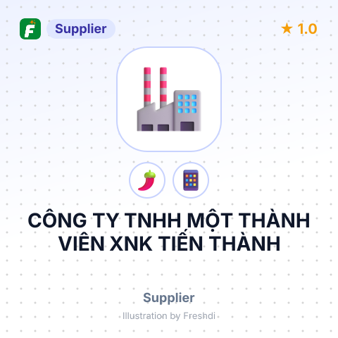 CÔNG TY TNHH MỘT THÀNH VIÊN XNK TIẾN THÀNH – summary card, no photo uploaded yet
