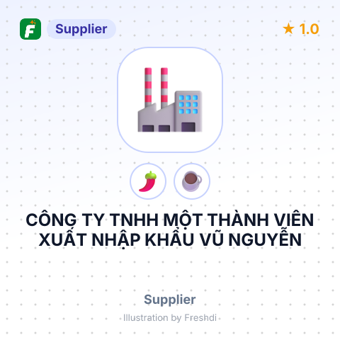 CÔNG TY TNHH MỘT THÀNH VIÊN XUẤT NHẬP KHẨU VŨ NGUYỄN – summary card, no photo uploaded yet
