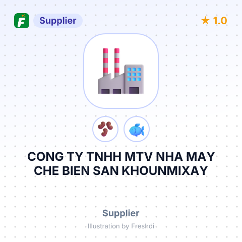 CONG TY TNHH MTV NHA MAY CHE BIEN SAN KHOUNMIXAY – summary card, no photo uploaded yet