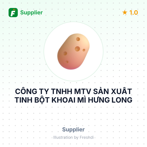 CÔNG TY TNHH MTV SẢN XUẤT TINH BỘT KHOAI MÌ HƯNG LONG – summary card, no photo uploaded yet