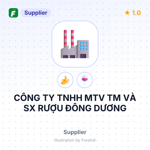 CÔNG TY TNHH MTV TM VÀ SX RƯỢU ĐÔNG DƯƠNG – summary card, no photo uploaded yet