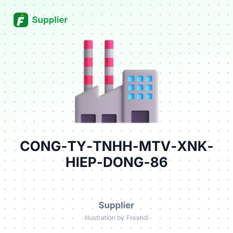 CÔNG TY TNHH MTV XNK HIỆP ĐÔNG 86 – summary card, no photo uploaded yet