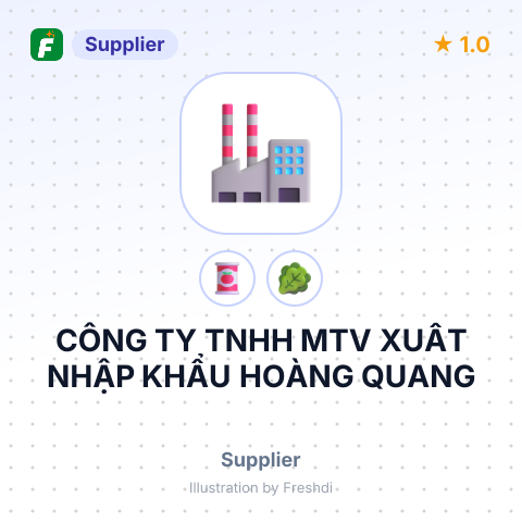 CÔNG TY TNHH MTV XUẤT NHẬP KHẨU HOÀNG QUANG – summary card, no photo uploaded yet